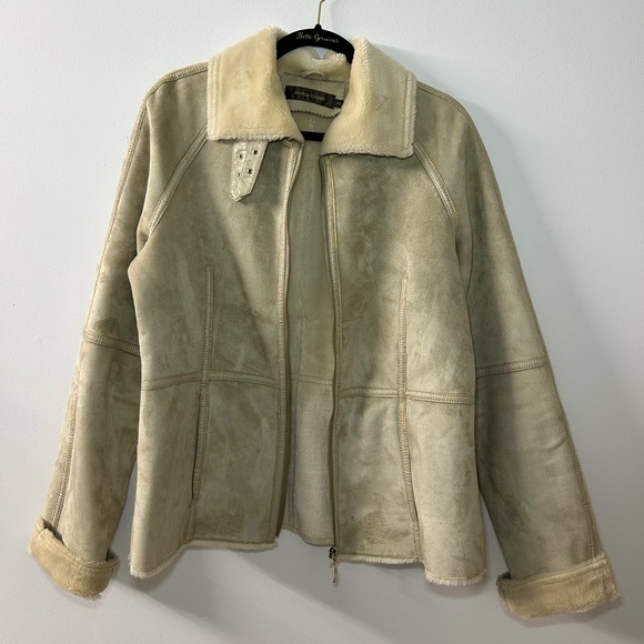 Teddy Lined & Front Suede Jacket - Picture 1 of 3